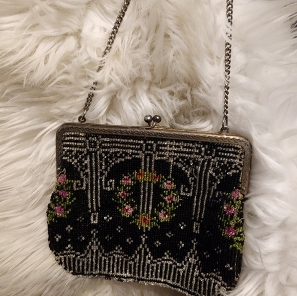 Vintage very beaded Deco‎ evening bag - Picture 2 of 14